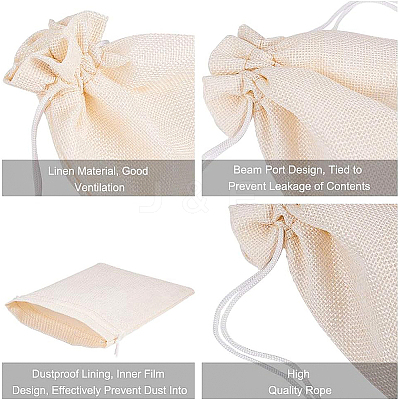 Burlap Packing Pouches Drawstring Bags ABAG-BC0001-07A-17x23-1