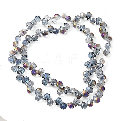 Electroplate Glass Beads Strands EGLA-D030-17S-1