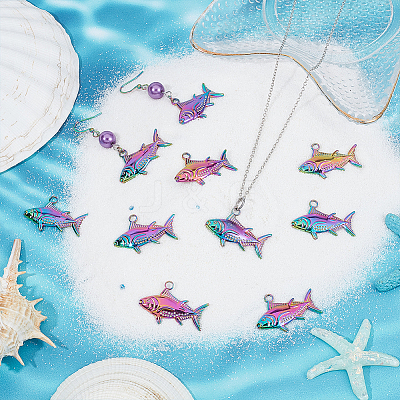 20Pcs Ion Plating(IP) 304 Stainless Steel Pendants STAS-UN0049-90-1