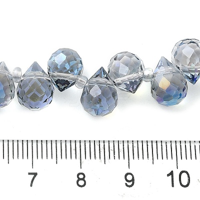 Electroplate Glass Beads Strands EGLA-D030-17R-1