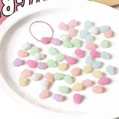 Opaque Acrylic Beads OACR-H038-19-1