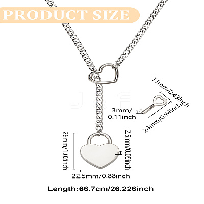 304 Stainless Steel Pendant Necklaces NJEW-LP0001-21-1