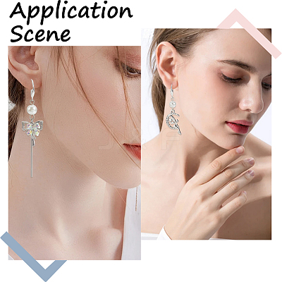 40Pcs Brass Earring Hooks KK-SC0006-18S-1