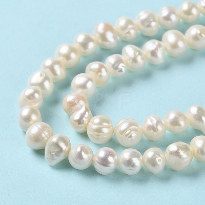 Natural Cultured Freshwater Pearl Beads Strands PEAR-E018-51-1