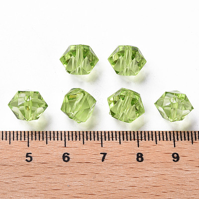 Transparent Acrylic Beads TACR-S154-15B-83-1