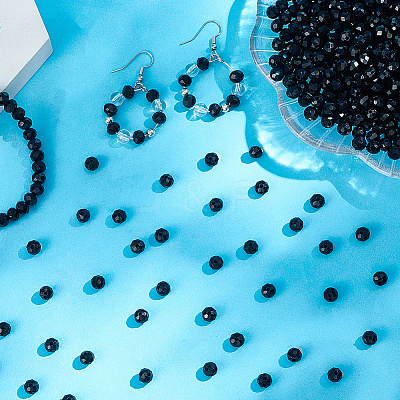 Opaque Solid Color Glass Beads Strands EGLA-LT0001-04B-1