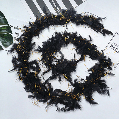 Turkey Feather Ornament Accessories FIND-WH20012-43A-1