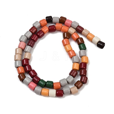 Baking Paint Glass Beads Strands LAMP-S070-06B-1