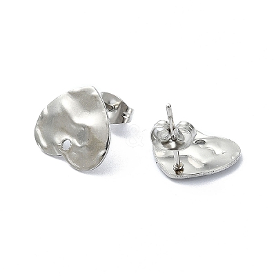 Non-Tarnish 304 Stainless Steel Stud Earring Findings STAS-L024-003P-01-1
