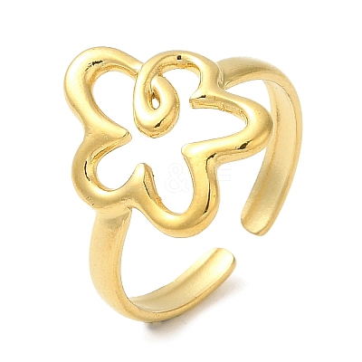 304 Stainless Steel Open Cuff Rings RJEW-Q780-07G-1