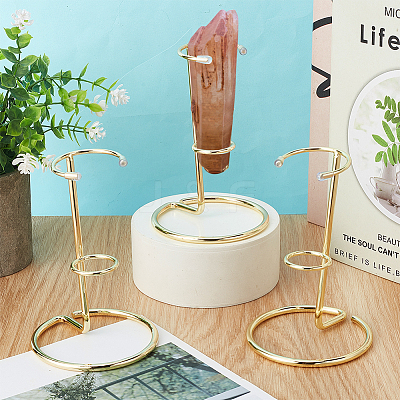 Iron Crystal Pointed Scepter Display Stands ODIS-WH0010-50LG-1
