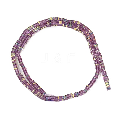 Electroplate Glass Beads Strands GLAA-B023-01A-12-1