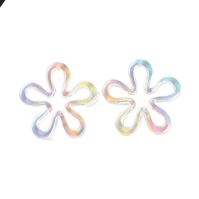 Plated UV Acrylic Beads TACR-S161-04-1