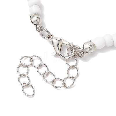 Bohemia Glass Seed Beaded Necklaces NJEW-JN04780-1