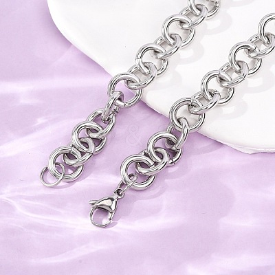 11.5MM 304 Stainless Steel Ring Link Chain Necklaces SA-CBA4160-19P-1