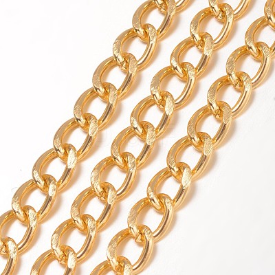 Aluminium Twisted Curb Chains X-CHA-K001-06G-1