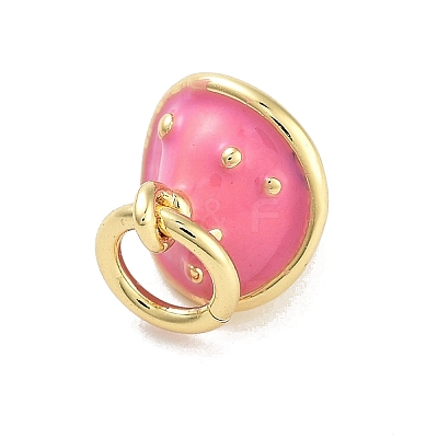 Real 18K Gold Plated Rack Plating Brass Enamel Charms KK-M293-23G-01-1