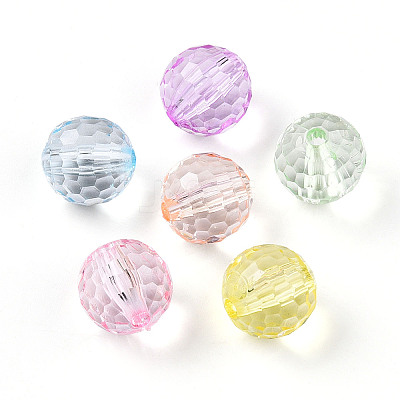 Transparent Acrylic Beads X-TACR-N019-02-1