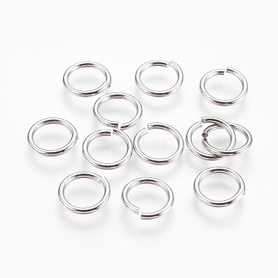 Tarnish Resistant 304 Stainless Steel Saw Cut Open Jump Rings STAS-P212-24P-01-1