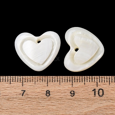 Natural Freshwater Shell Carved Pendants SHEL-K006-70B-1