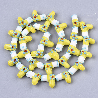 Handmade Lampwork Beads Strands LAMP-R142-04H-1