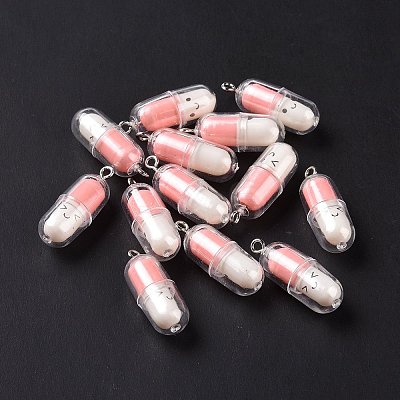 Translucent Plastic Pendants KY-L006-29C-1