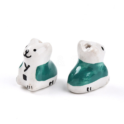 Handmade Porcelain Beads PORC-N009-09B-1