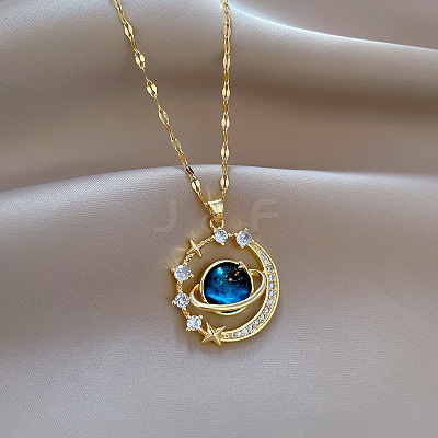 Zinc Alloy Crystal Rhinestone Pendant Necklaces WGBD940-02-1