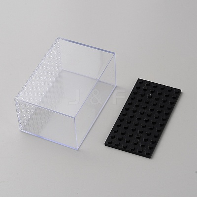 Transparent Plastic Minifigure Display Cases LS-ODIS-WH0070-08-1