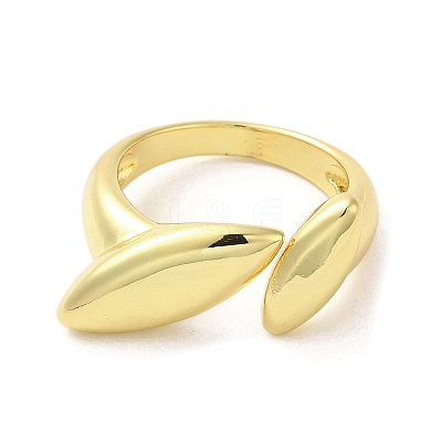 Rack Plating Brass Finger Ring RJEW-C072-18G-1