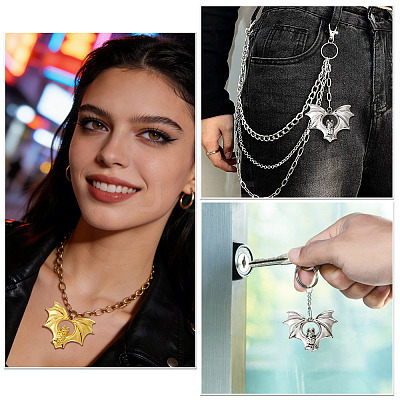 4Pcs 2 Colors Tibetan Style Alloy Pendants FIND-TADJ0001-18-1