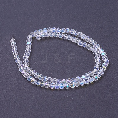 Electroplate Glass Beads Strands EGLA-J042-4mm-AB03-1