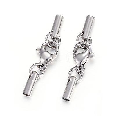 Tarnish Resistant 304 Stainless Steel Lobster Claw Clasps STAS-P146-A10-2.0mm-1