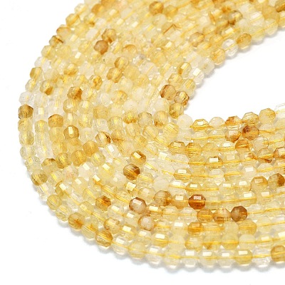 Heated Natural Citrine Beads Strands G-A260-A13-01-1