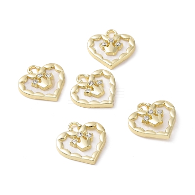 Alloy Micro Pave Cubic Zirconia Pendants PALLOY-F285-06B-LG-1