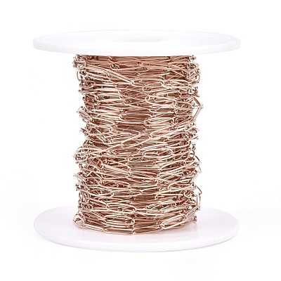 Ion Plating(IP) 304 Stainless Steel Paperclip Chains CHS-F010-01C-RG-01-1