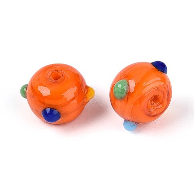 Handmade Lampwork Bumpy Beads LAMP-ZX003-07-06-1