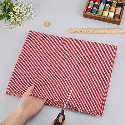 1Yard Stripe Pattern Polycotton Fabric DIY-MA0007-31A-1