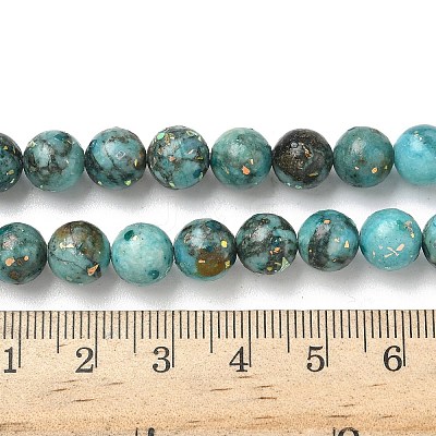 Dyed Natural Dolomite Beads Strands G-D337-8mm-D01-1