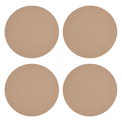 MDF Wood Round Boards TOOL-WH0059-076B-1