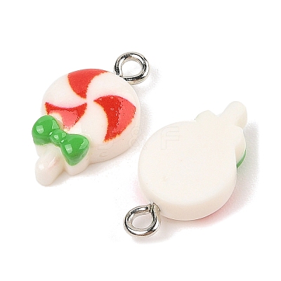 Christmas Theme Opaque Resin Pendants RESI-S08-02L-1