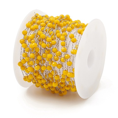 Glass Round Beaded Chains CHS-B003-04C-1
