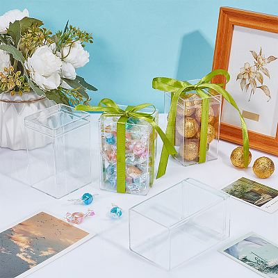 Transparent Acrylic Packaging Boxes CON-WH0106-21-1