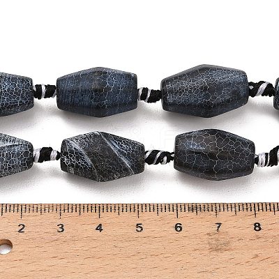Natural Weathered Agate Beads Strands G-A321-B02-02-1