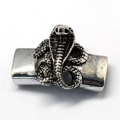 Alloy Tube Beads PALLOY-R089-37AS-1