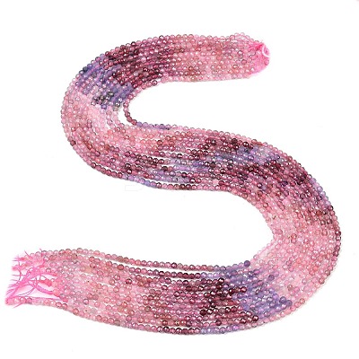 Natural Colorful Spinel Beads Strands G-B175-D01-3mm-1