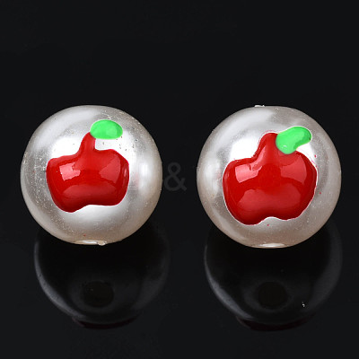 ABS Plastic Imitation Pearl Beads KY-N015-100-1