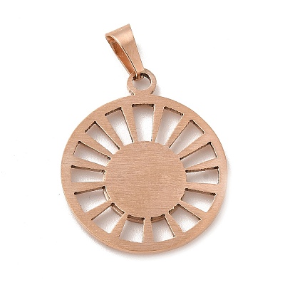 Ion Plating(IP) 304 Stainless Steel Pendants STAS-E184-10RG-1