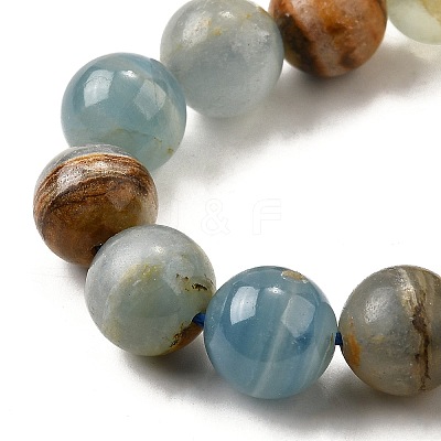 Natural Blue Calcite Beads Strands G-H312-C02-10mm-1