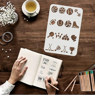 Plastic Reusable Drawing Painting Stencils Templates DIY-WH0202-339-1